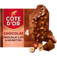 Glaces Batonnets Chocolat Noisettes Cote D Or
