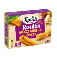 Roules Apero Mozzarella Epices Surgeles Tipiak