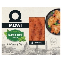 Saumon Fume Aromatise Basilic Mowi