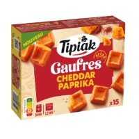 Gaufres Apero Cheddar Paprika Tipiak