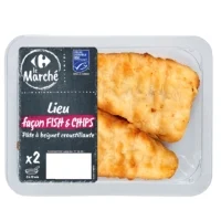 Lieu Pane Facon Fish Chips Msc Carrefour Le Marche