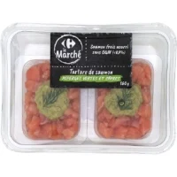 Tartare De Saumon Asperges Vertes Et Capres Carrefour Le Marche