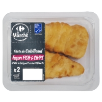 Filet De Cabillaud Pane Facon Fish Chips Carrefour Le Marche