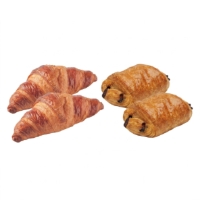 Assortiment De Viennoiseries 2 Croissants Et 2 Pains Au Chocolat Aop