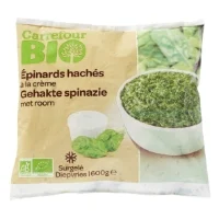 Epinards Haches A La Creme Bio Carrefour Bio