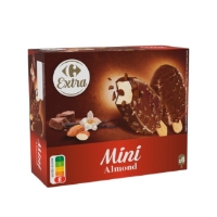 Glaces Batonnets Mini Vanille Chocolat Et Amandes Carrefour Extra