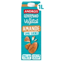 Boisson Vegetale Amande Sans Sucres Gourmand Vegetal Andros