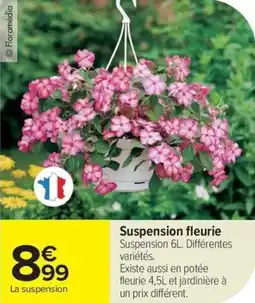 Suspension fleurie