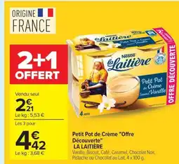 LA LAITIÈRE Petit Pot de Crème Offre Découverte