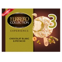 Glaces Batonnets Pistache Chocolat Blanc Ferrero Rocher