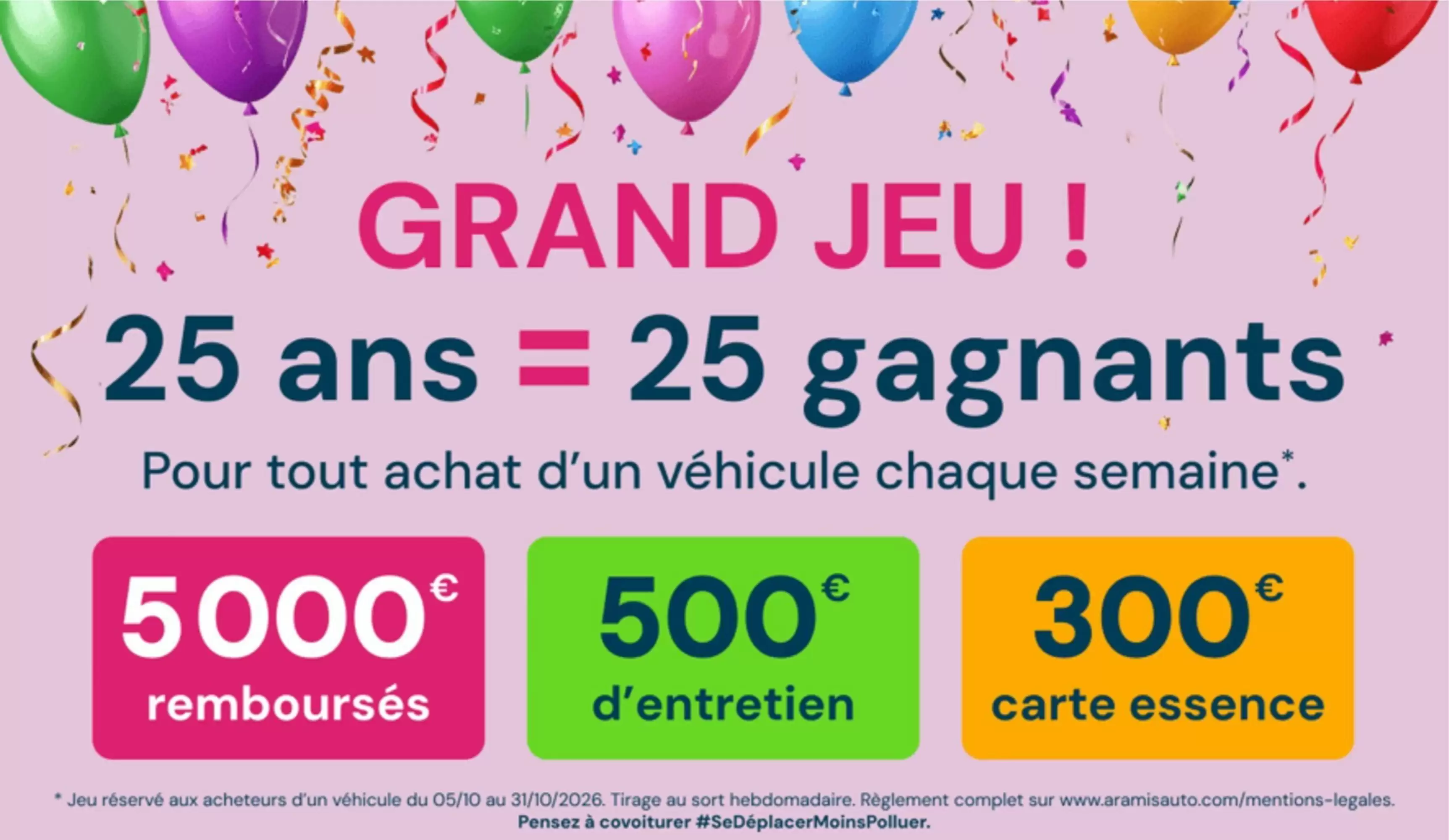 Catalogue Aramis Auto du 5 au 31 octobre 2026