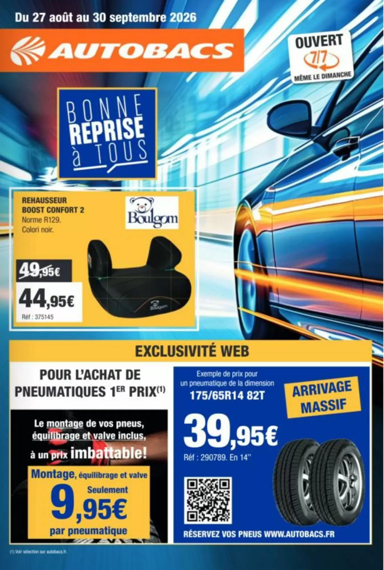 Catalogue Autobacs du 27 août au 30 septembre 2026