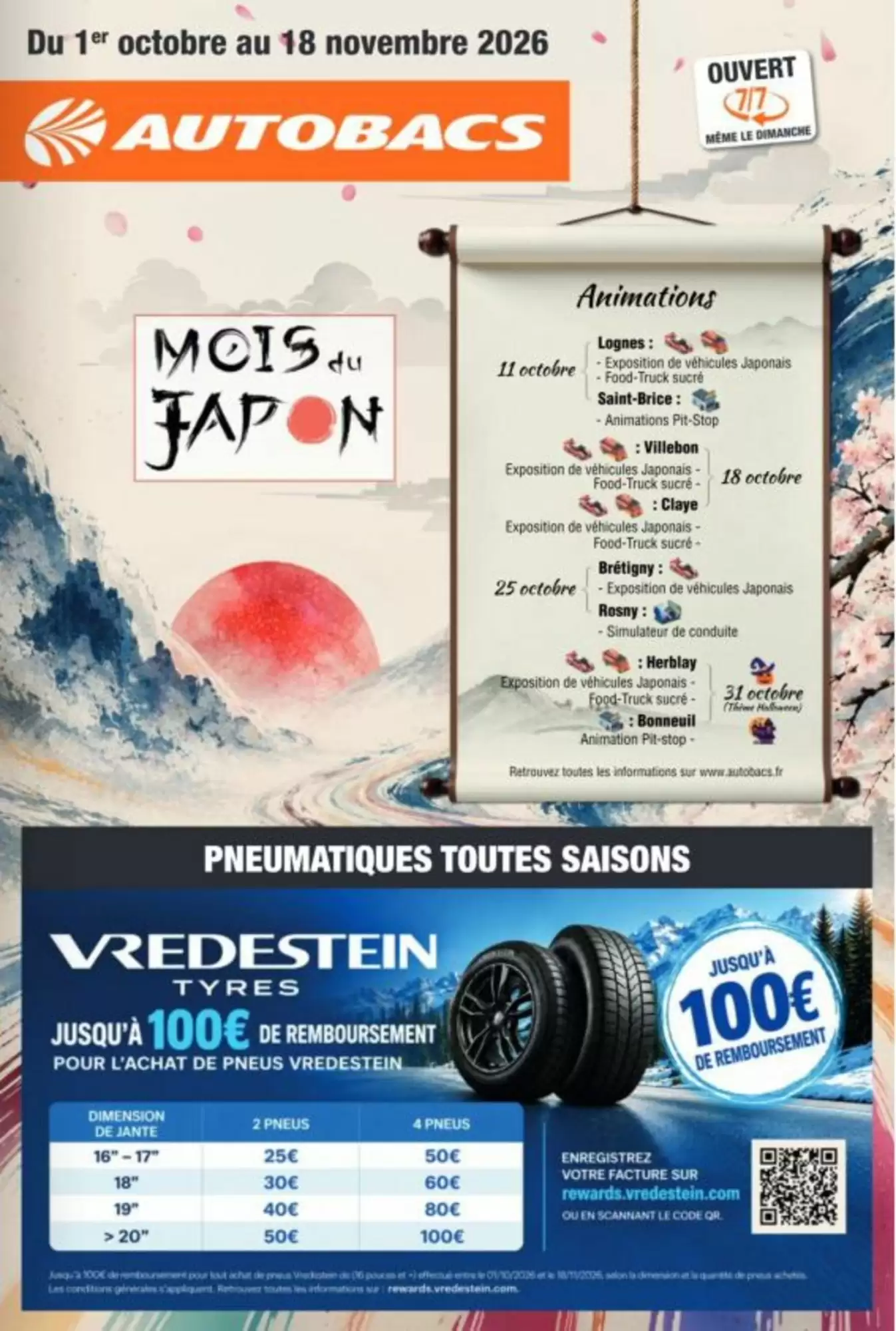 Catalogue Autobacs du 1 octobre au 18 novembre 2026