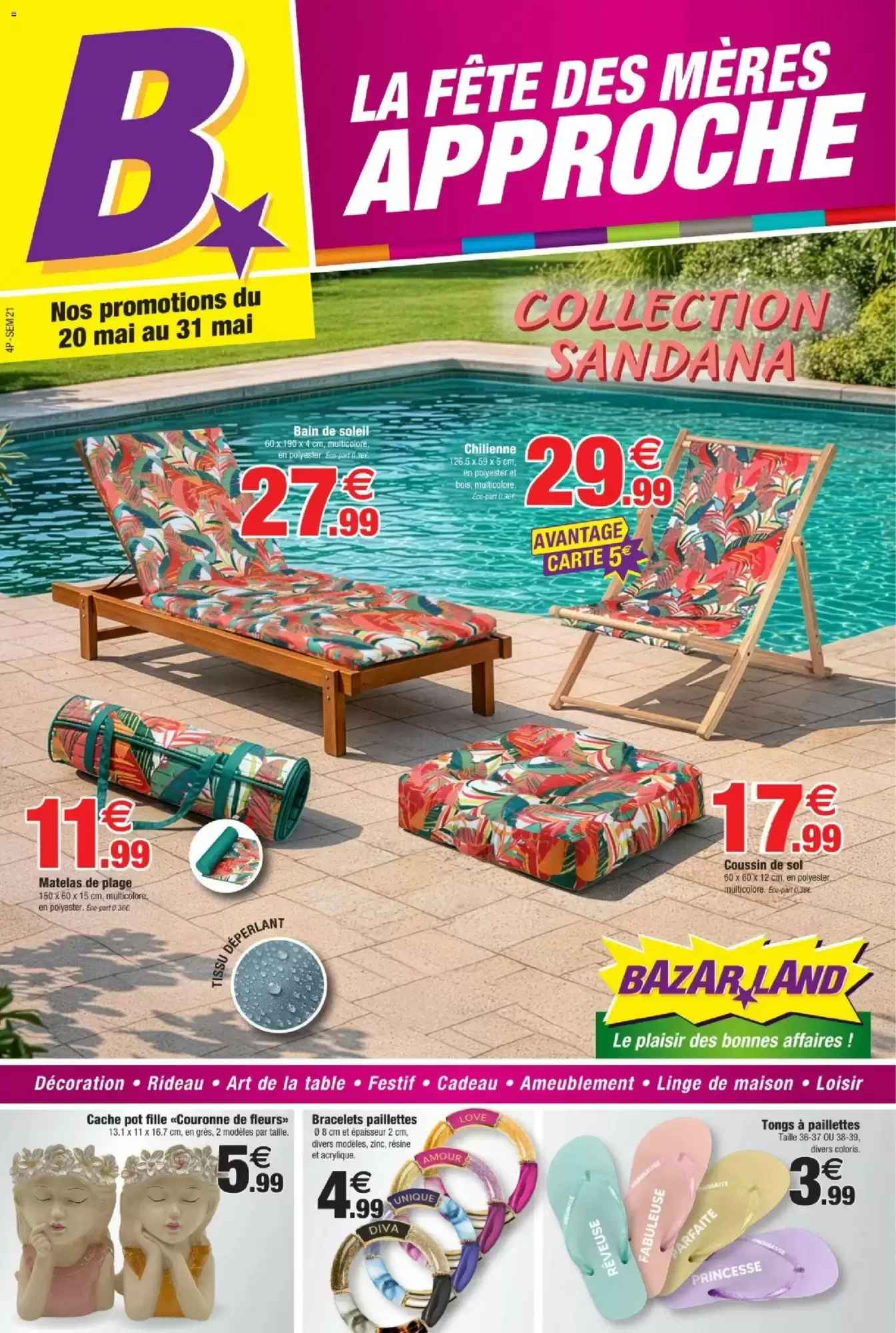 Catalogue Bazarland du 20 mai au 31 mai 2026 - Couverture