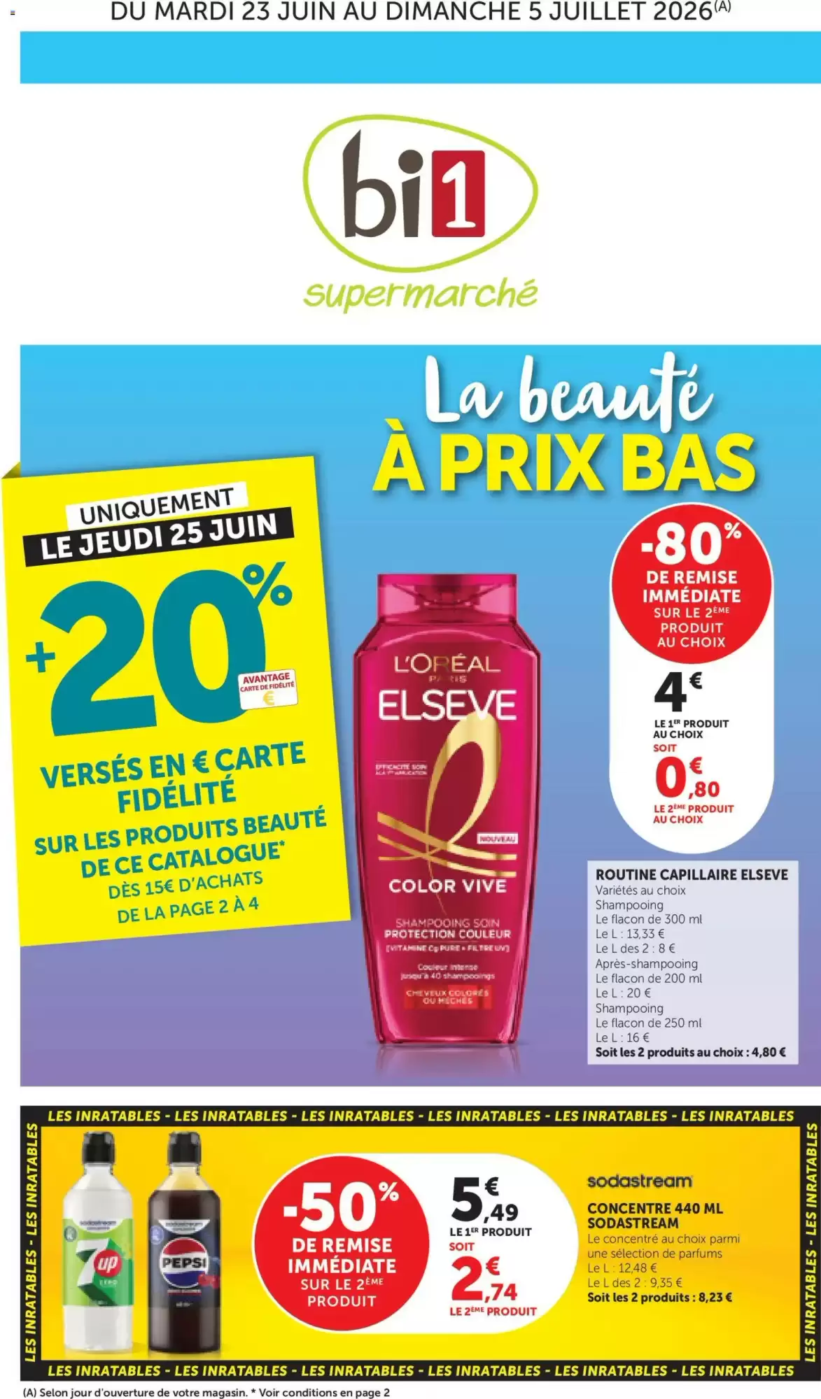 Catalogue Bi1 du 23 juin au 5 juillet 2026 - Couverture