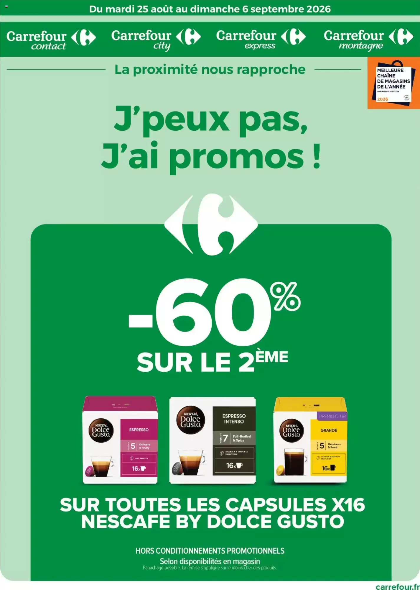 Catalogue Carrefour Contact du 25 août au 6 septembre 2026