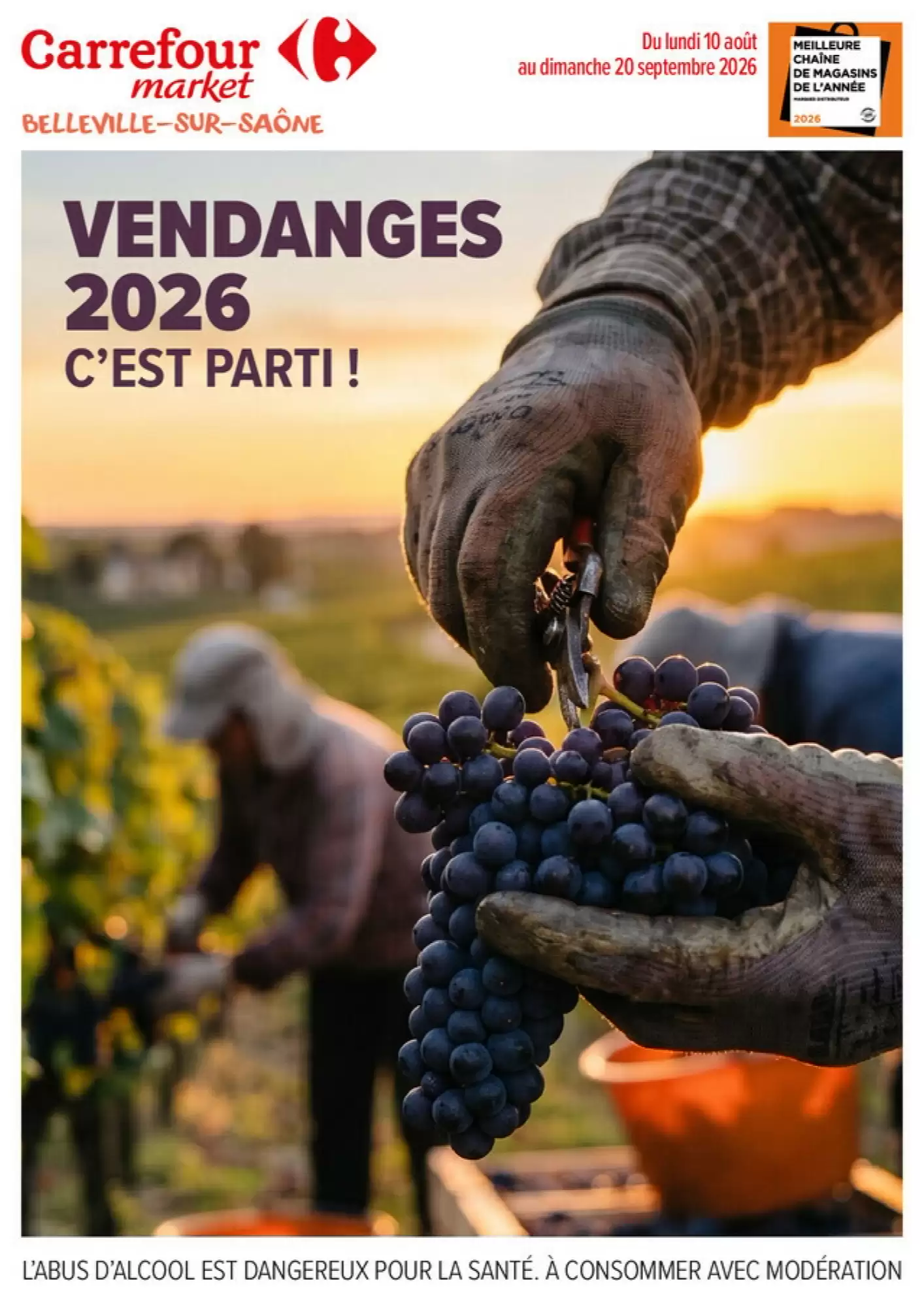 Catalogue Carrefour Market est disponible dans votre magasin Carrefour Market le plus proche. du 10 août au 20 septembre 2026