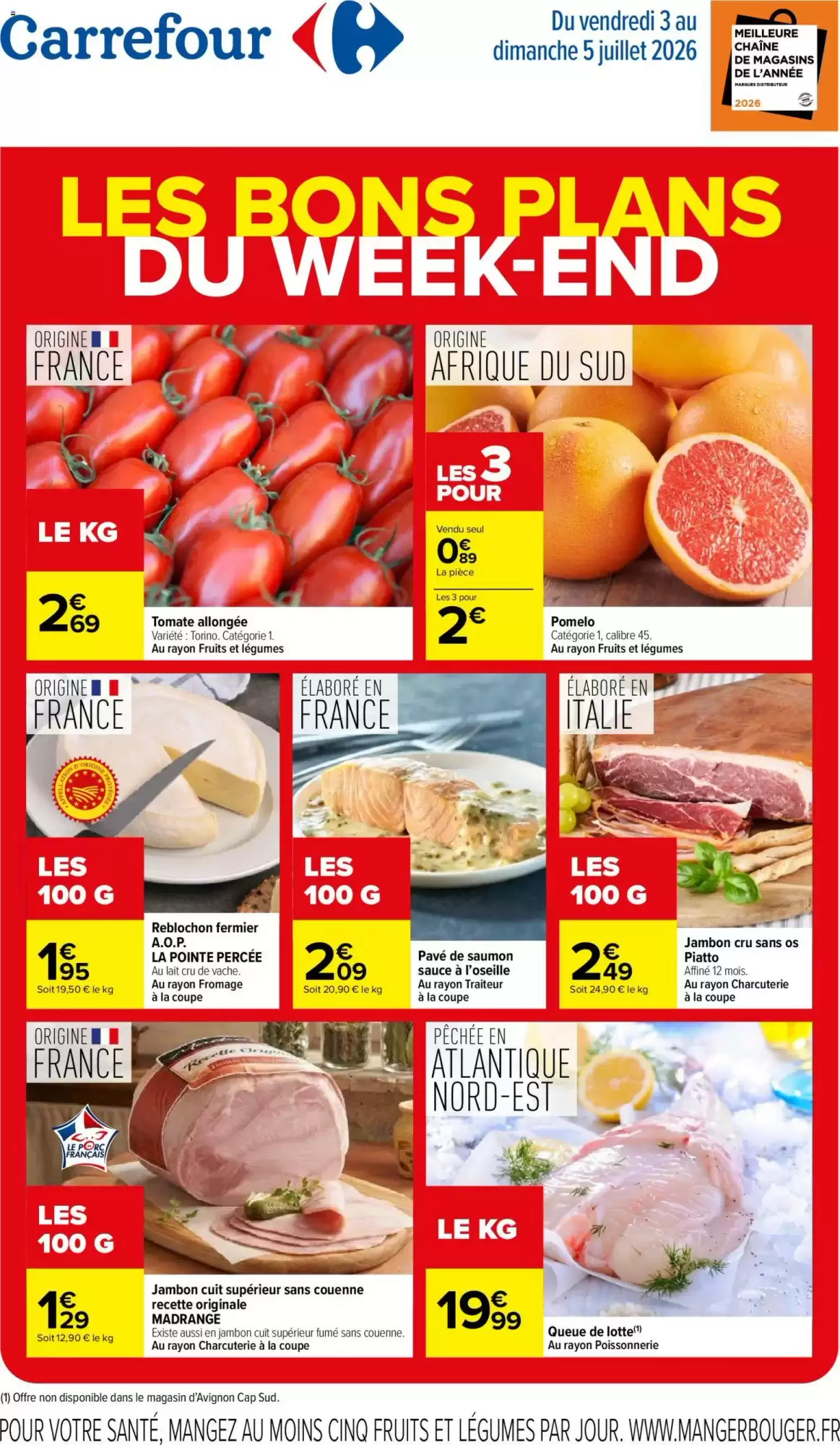 Catalogue Carrefour du 3 au 5 juillet 2026 - Couverture
