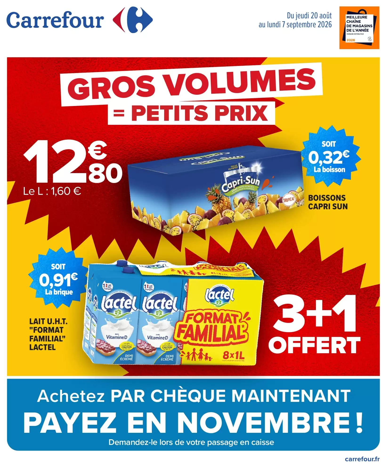 Catalogue Carrefour du 20 août au 7 septembre 2026