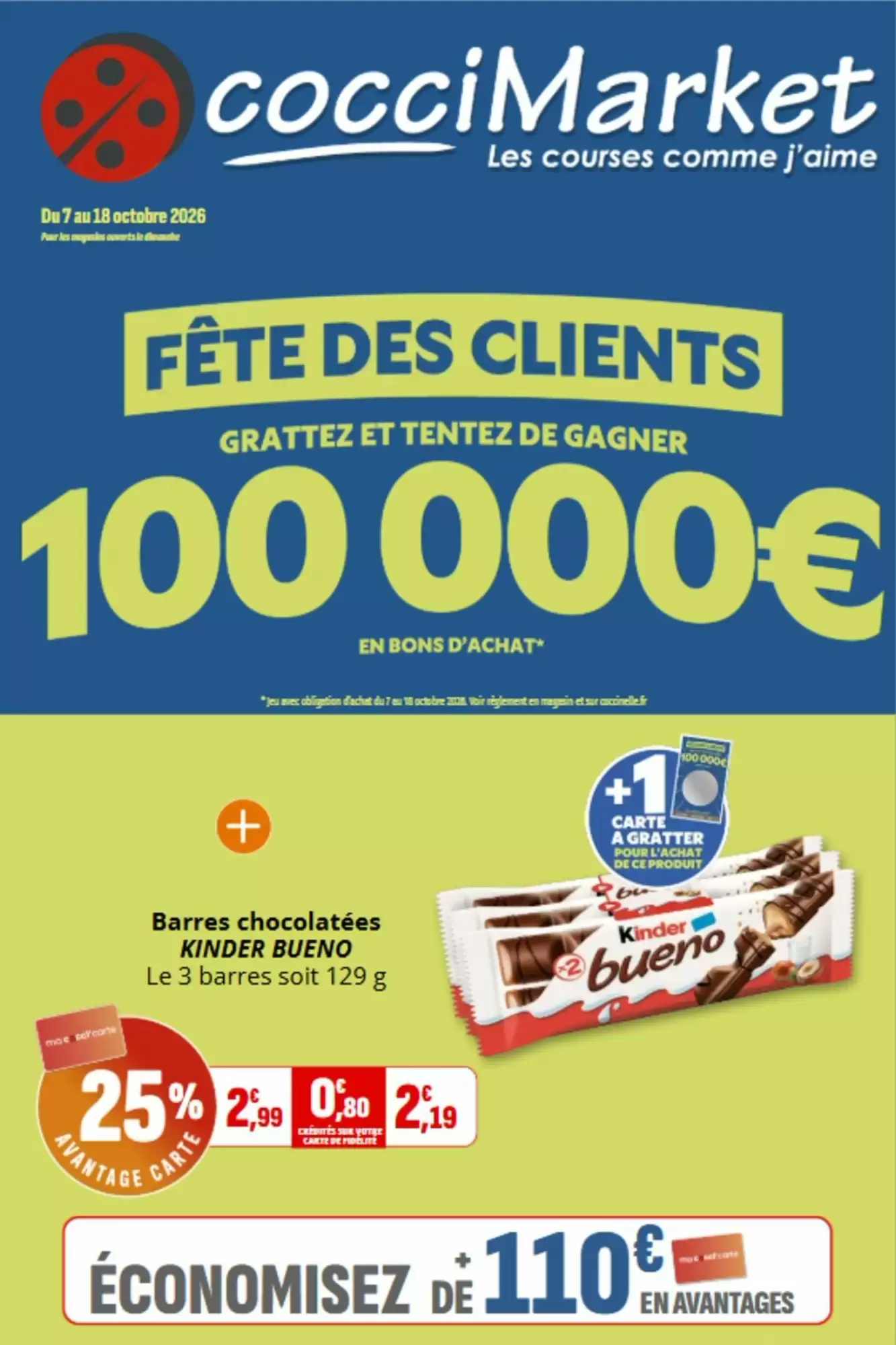 Catalogue Coccimarket du 7 au 18 octobre 2026