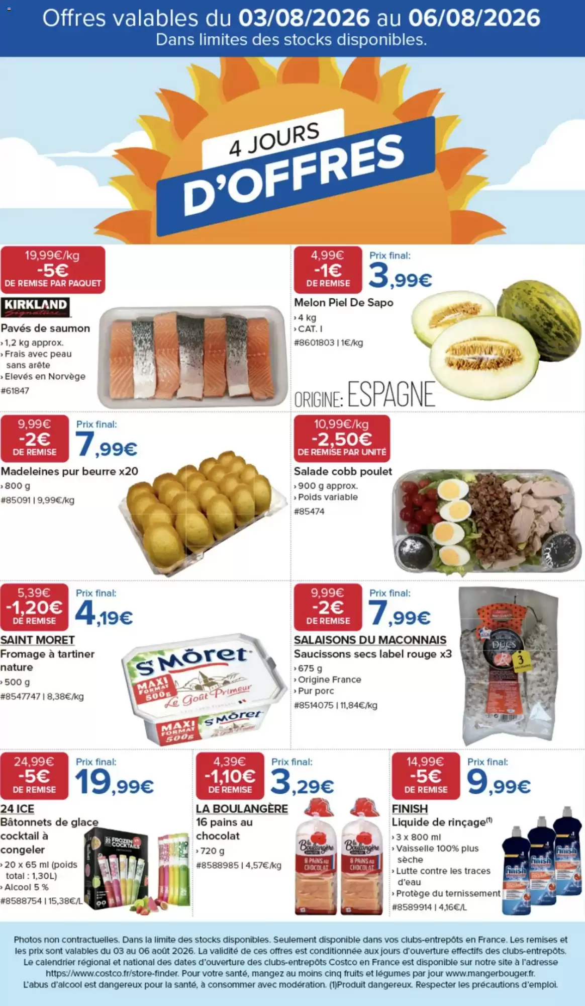 Catalogue Costco du 3 au 30 août 2026