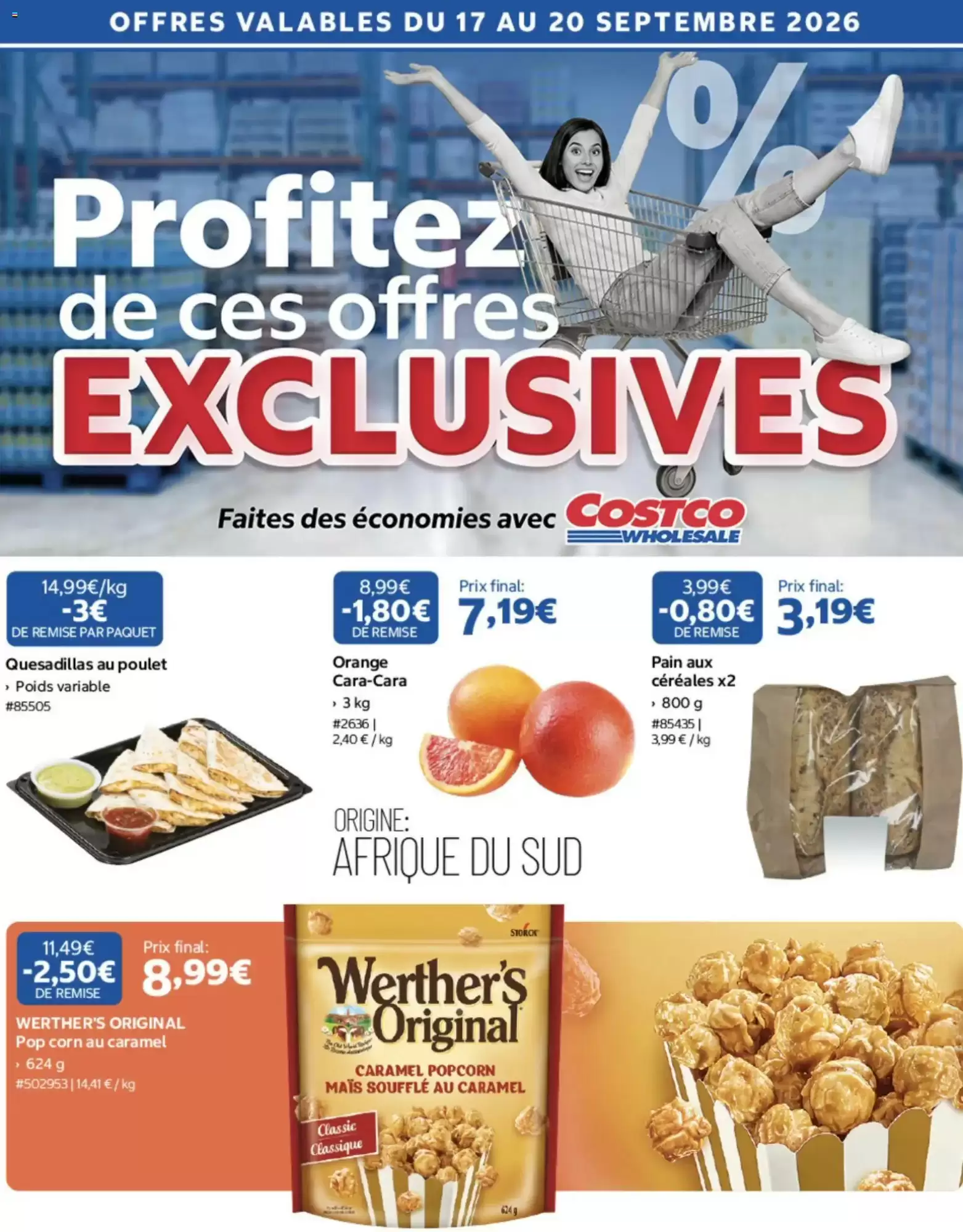 Catalogue Costco du 17 au 20 septembre 2026