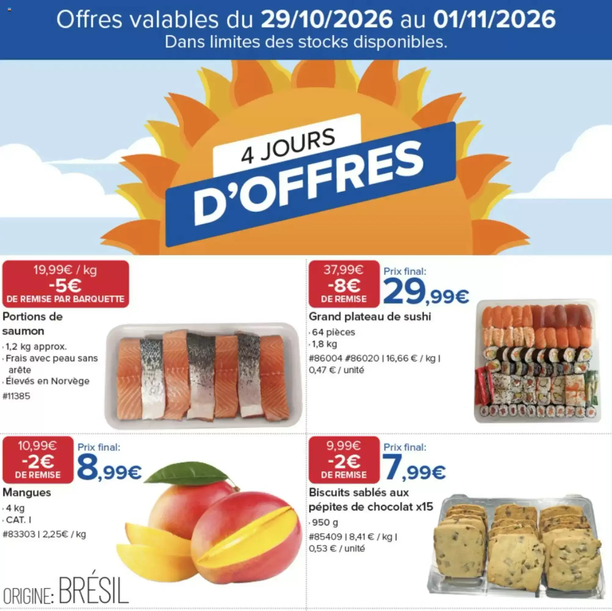 Catalogue Costco du 29 octobre au 1 novembre 2026