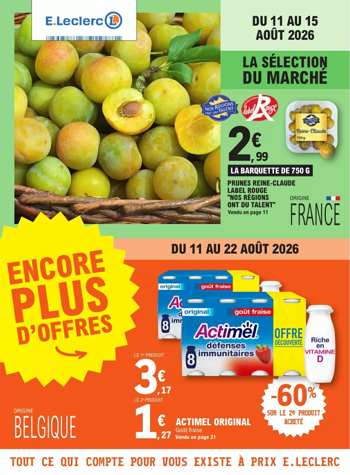 Catalogue E.Leclerc Drive est disponible dans votre magasin E.Leclerc Drive le plus proche. du 11 au 22 août 2026 - Couverture