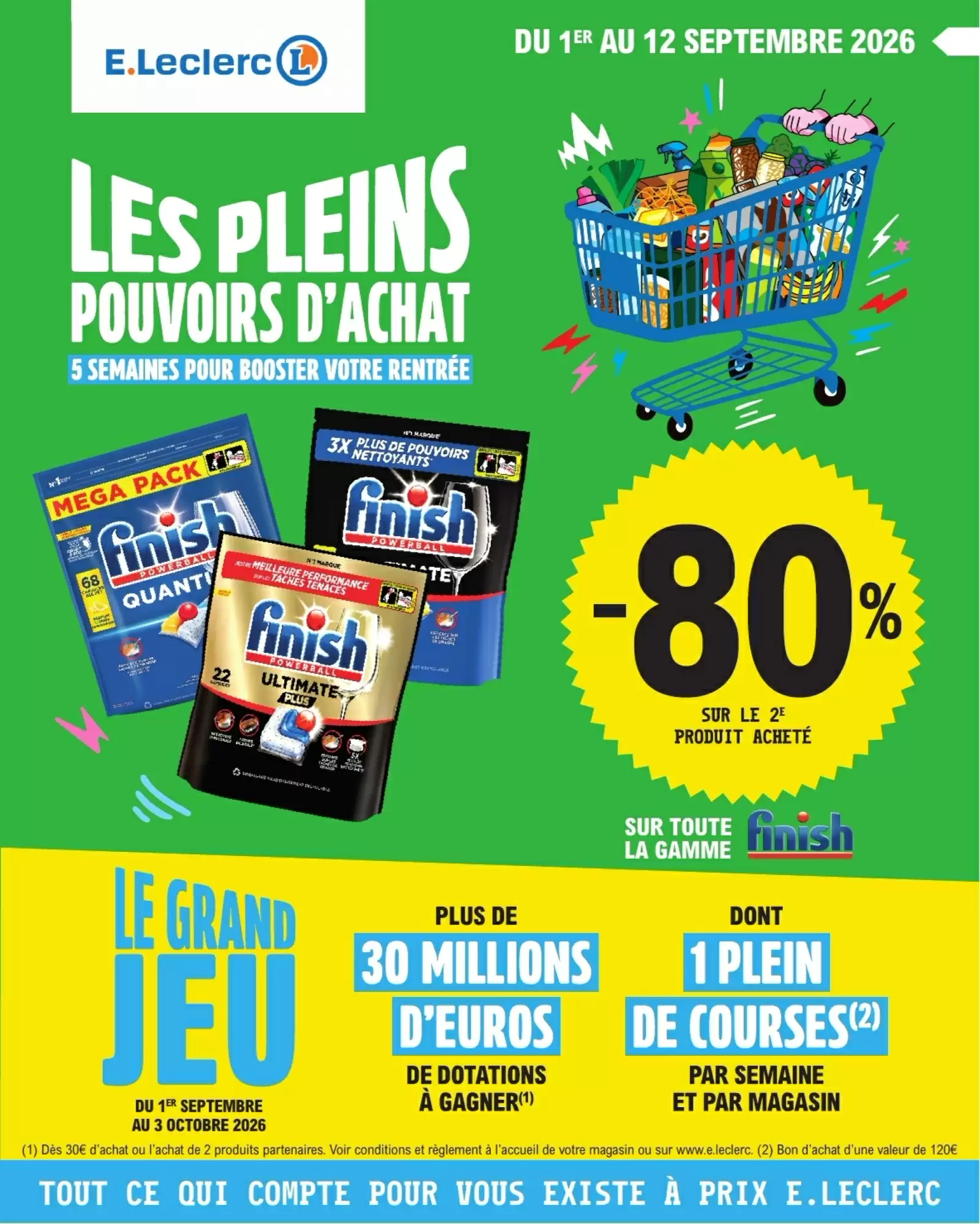 Catalogue E.Leclerc Drive est disponible dans votre magasin E.Leclerc Drive le plus proche. du 1 au 12 septembre 2026