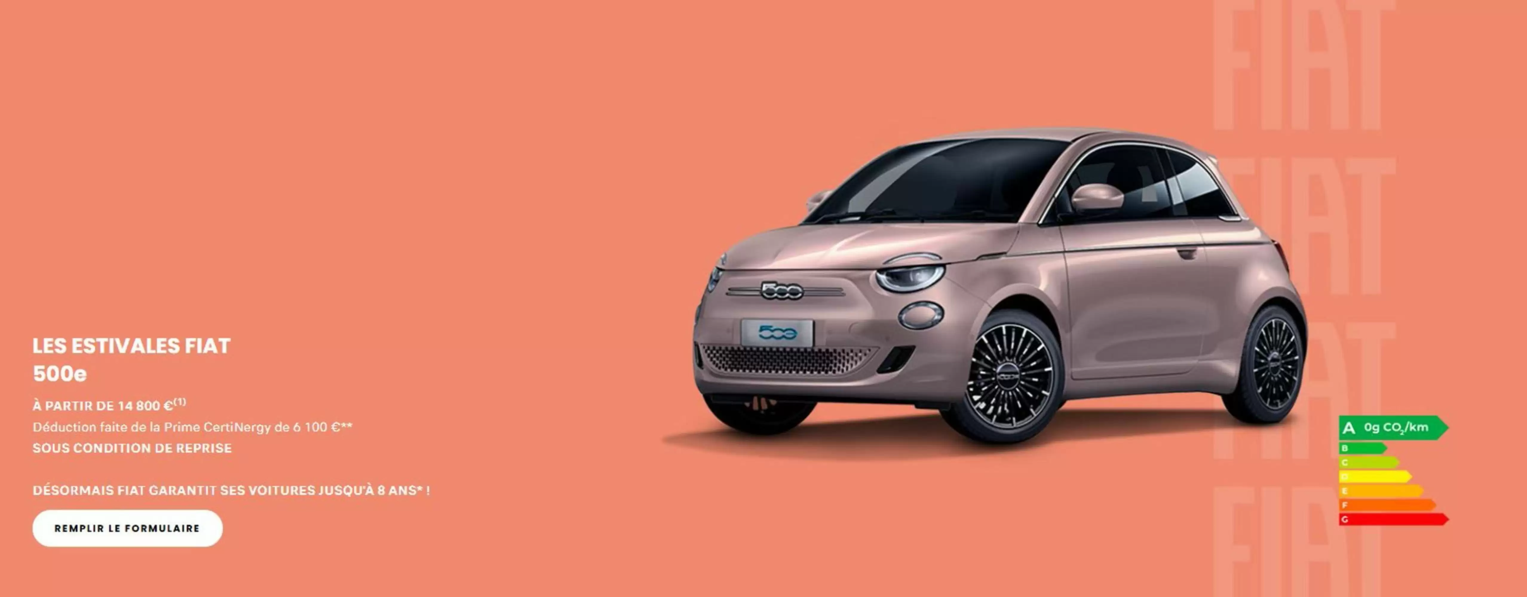 Catalogue Fiat du 15 juillet au 31 août 2026