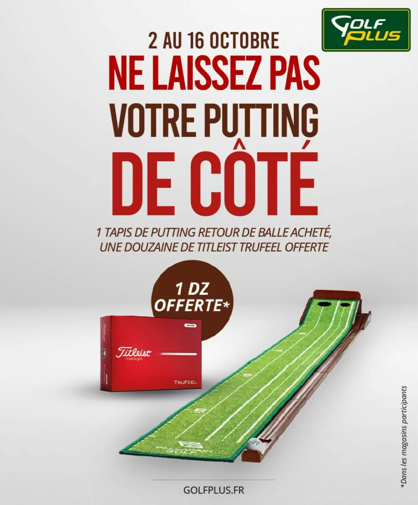 Catalogue Golf Plus du 2 au 16 octobre 2026
