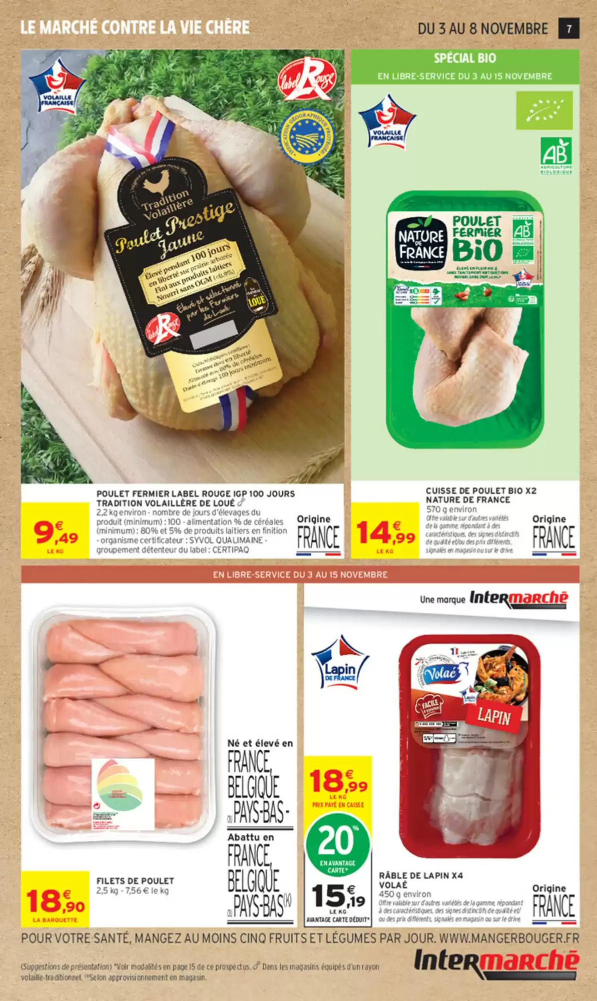 Filets de Poulet 2,5 Kg