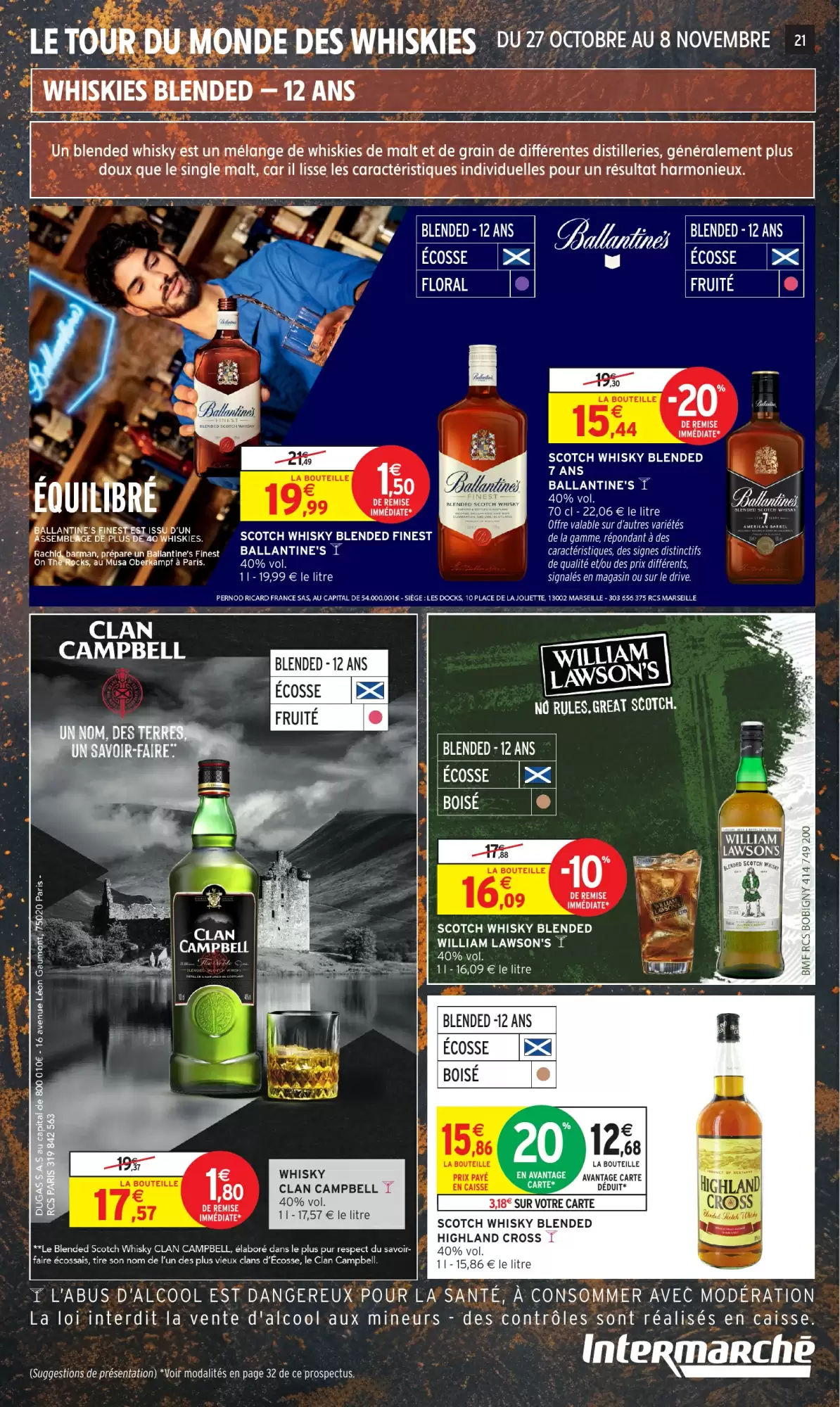 Scotch Whisky Blended 40% Vol. 1 L