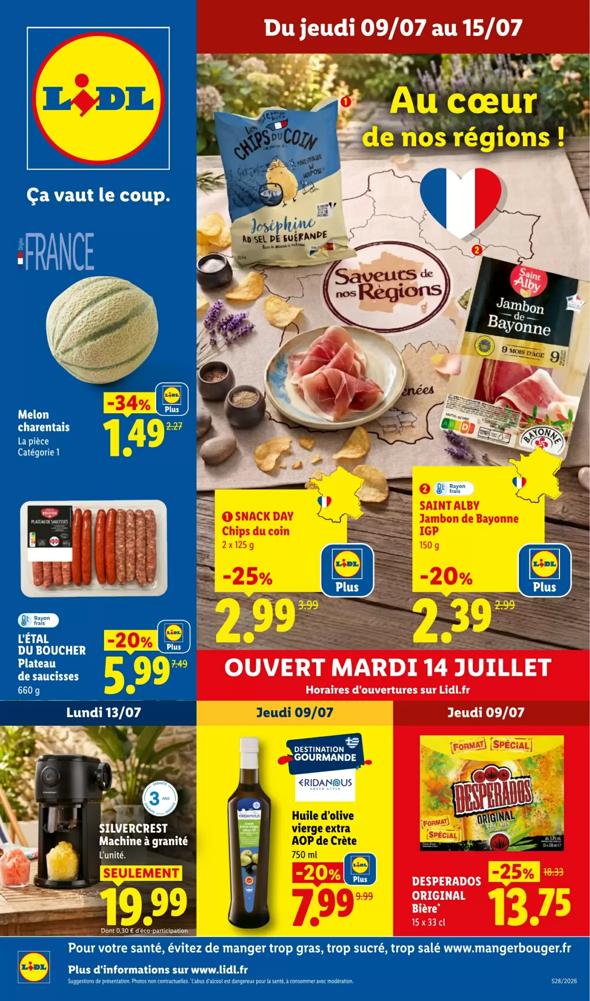 Catalogue Lidl du 9 au 15 juillet 2026 - Couverture
