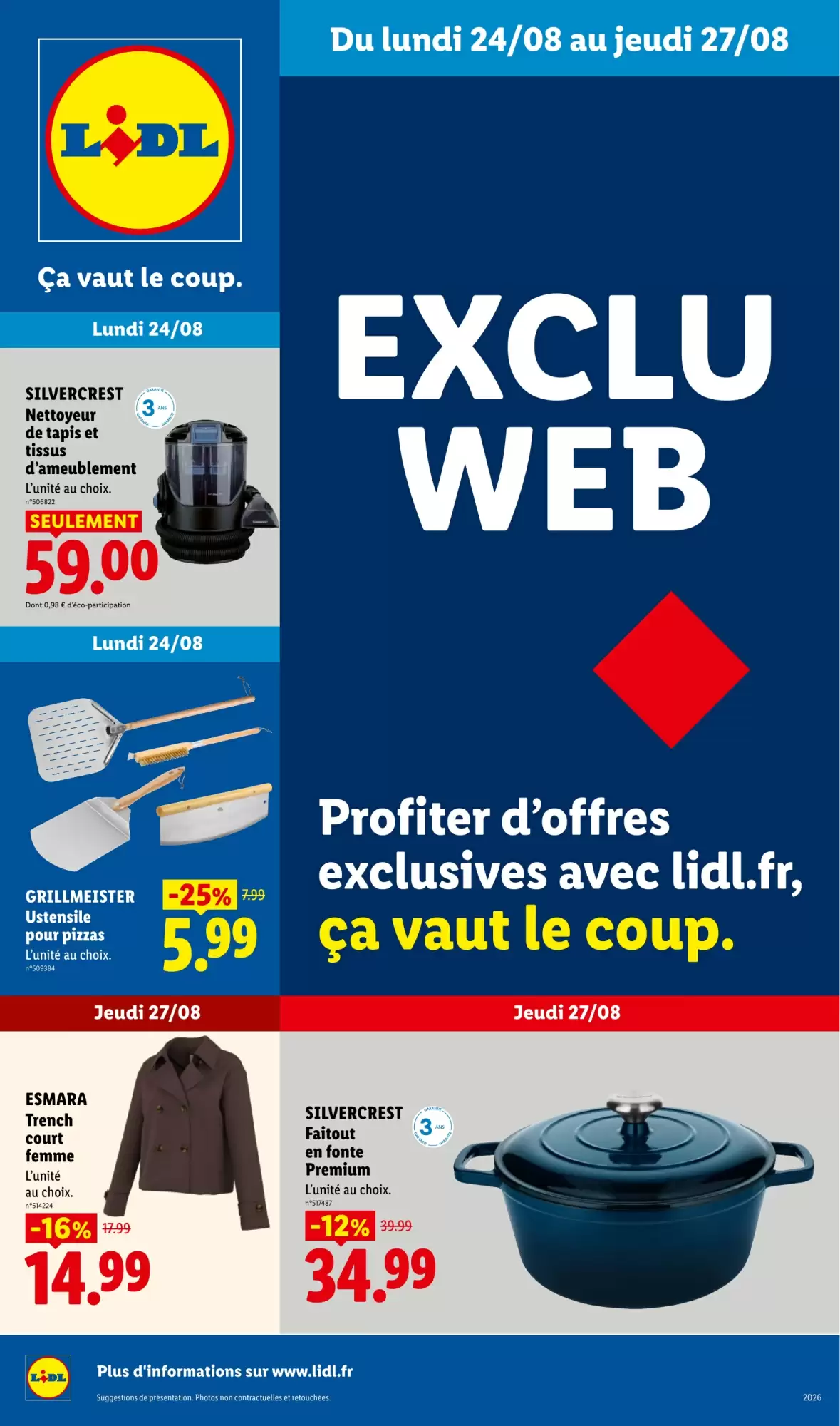 Catalogue Lidl du 24 au 27 août 2026 - Couverture