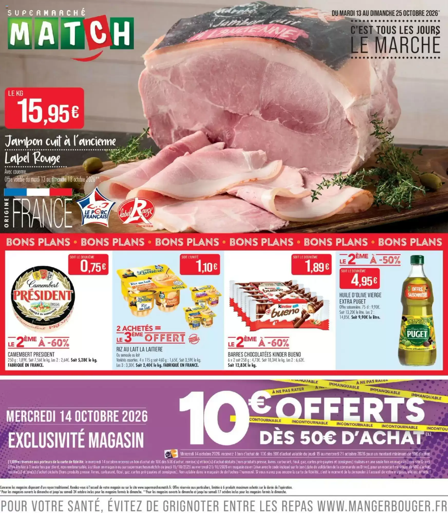 Catalogue Match du 13 au 18 octobre 2026