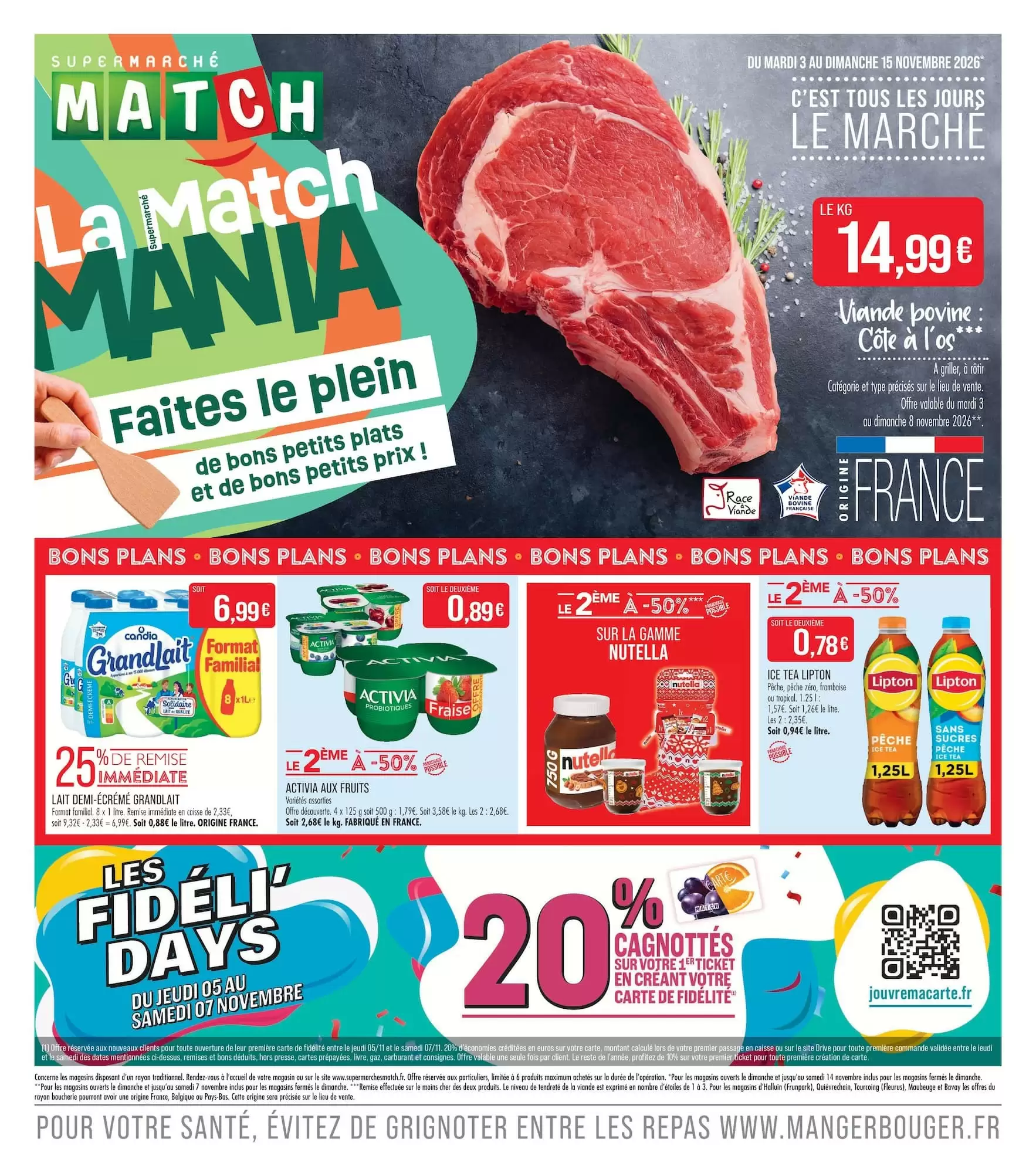 Catalogue Match du 3 au 15 novembre 2026 - Couverture
