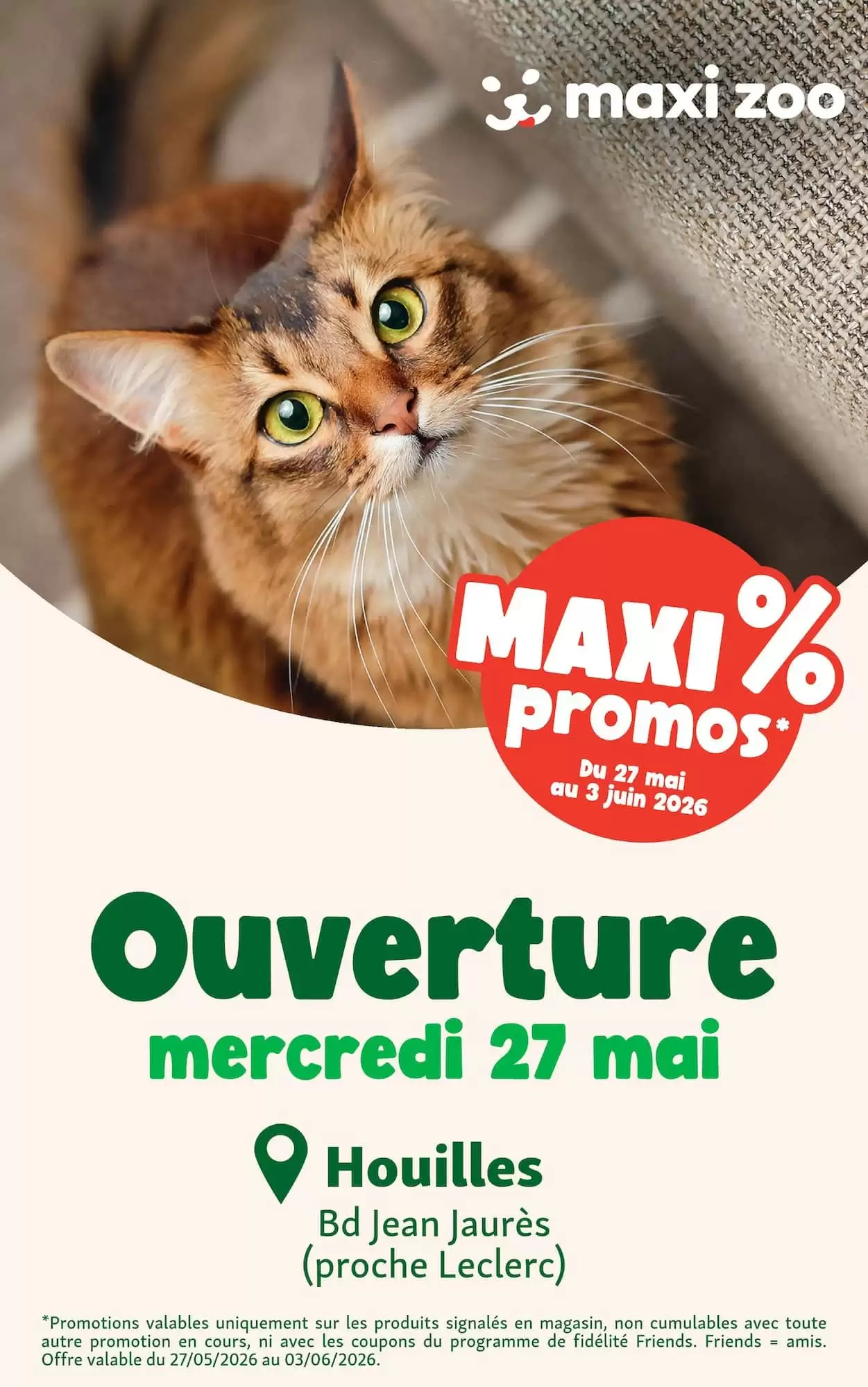 Catalogue Maxi Zoo du 20 mai au 3 juin 2026 - Couverture