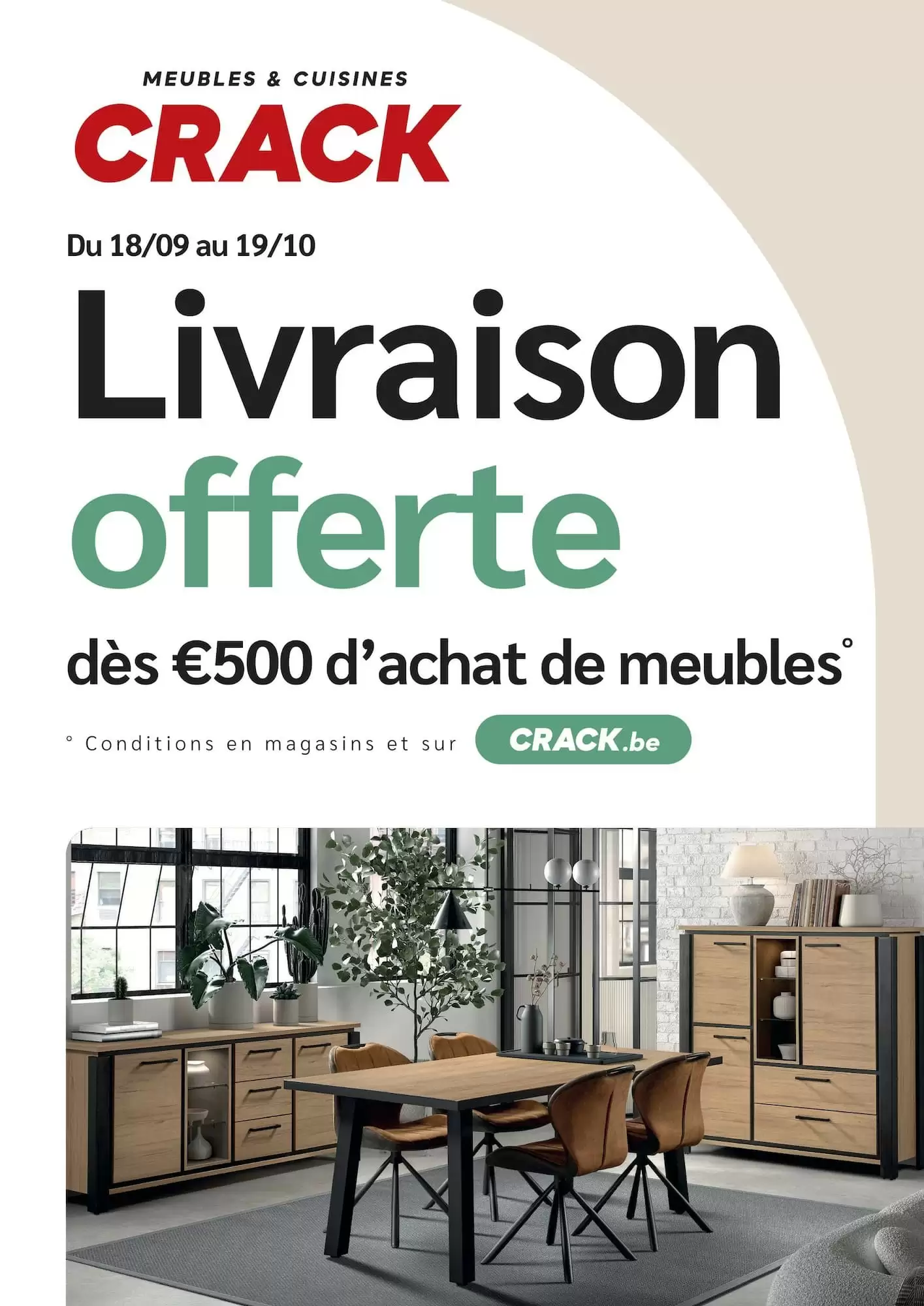 Catalogue Meubles Crack du 18 septembre au 19 octobre 2026