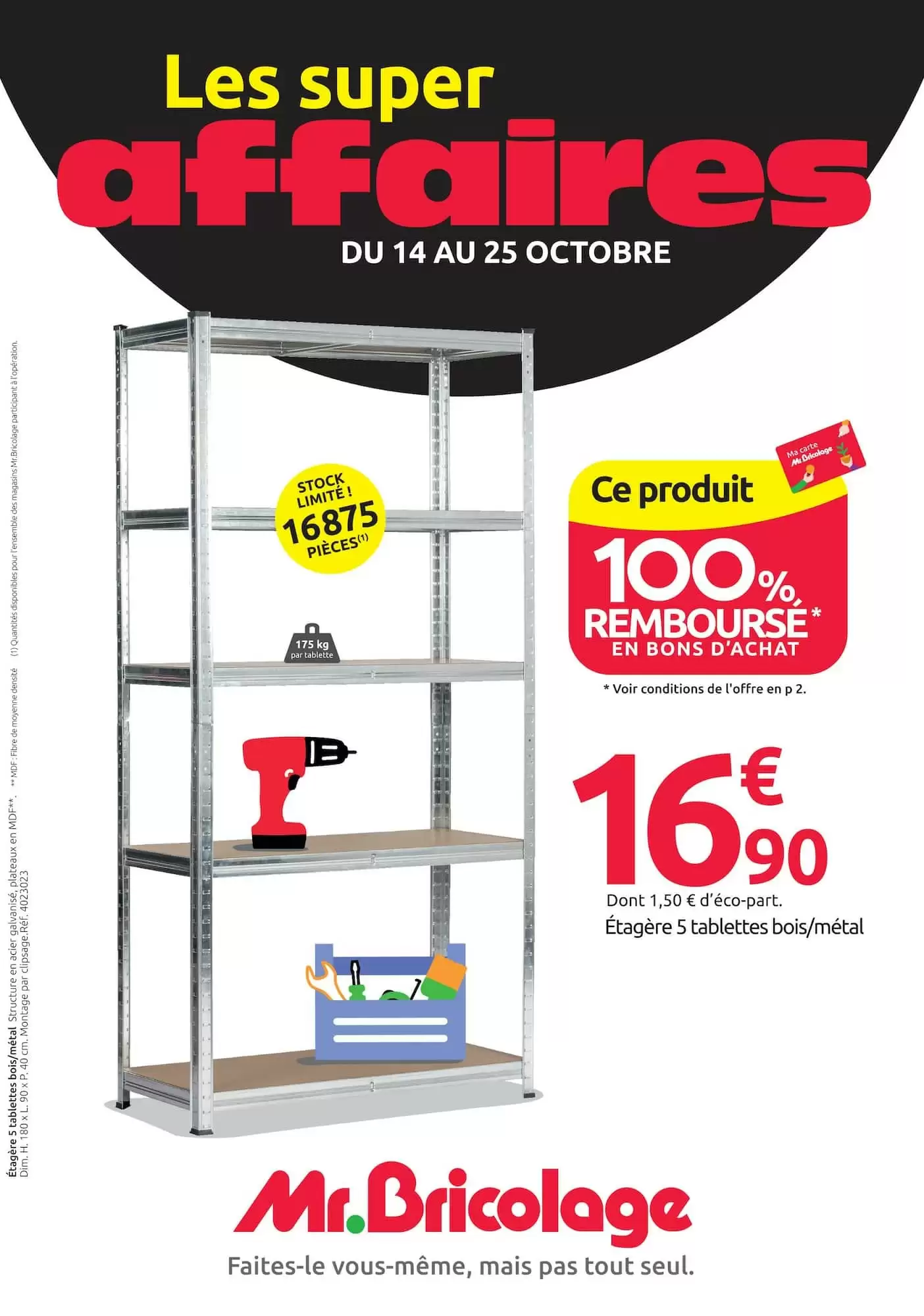 Catalogue Mr Bricolage du 14 au 25 octobre 2026