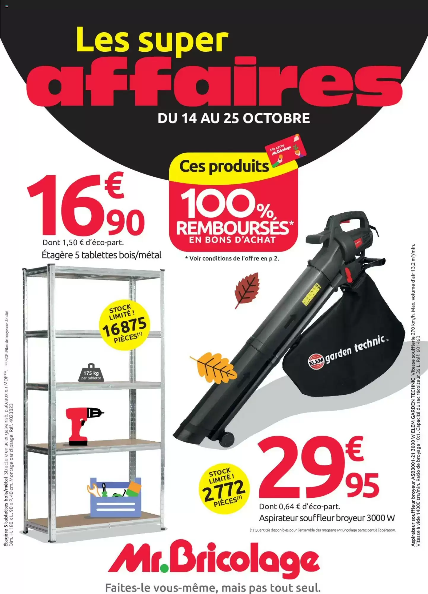 Catalogue Mr Bricolage du 14 au 25 octobre 2026
