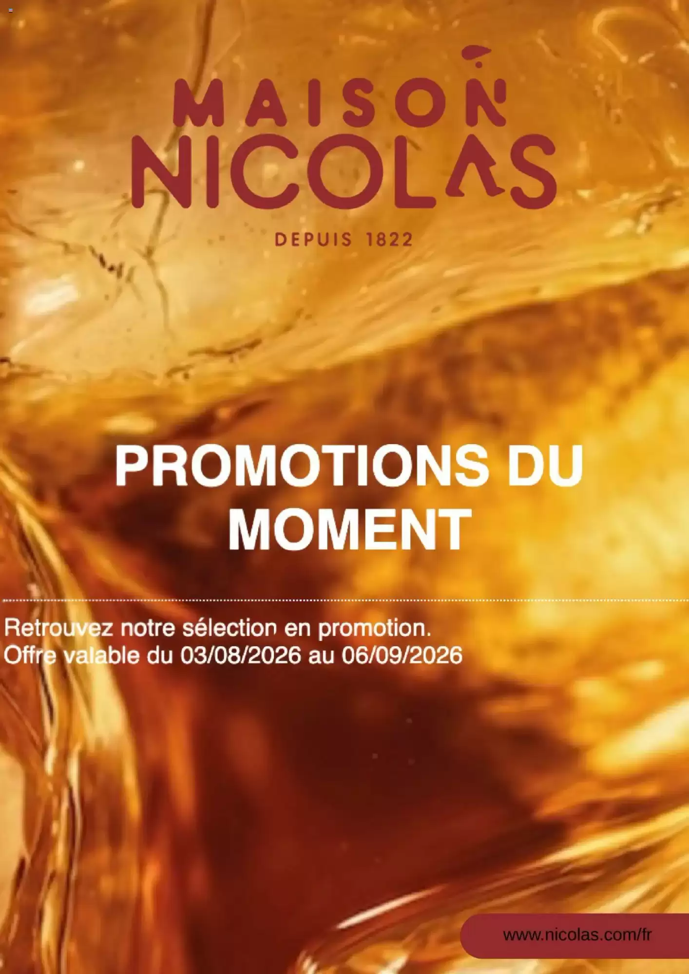 Catalogue Nicolas du 3 août au 9 septembre 2026