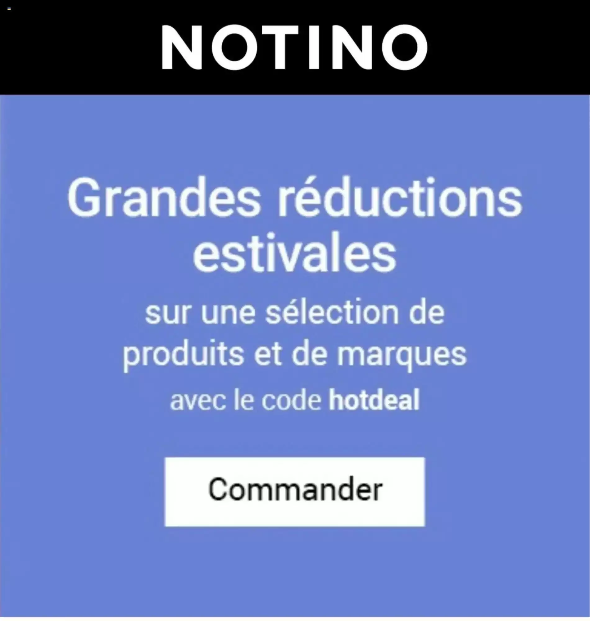 Catalogue Notino du 10 au 16 août 2026 - Couverture