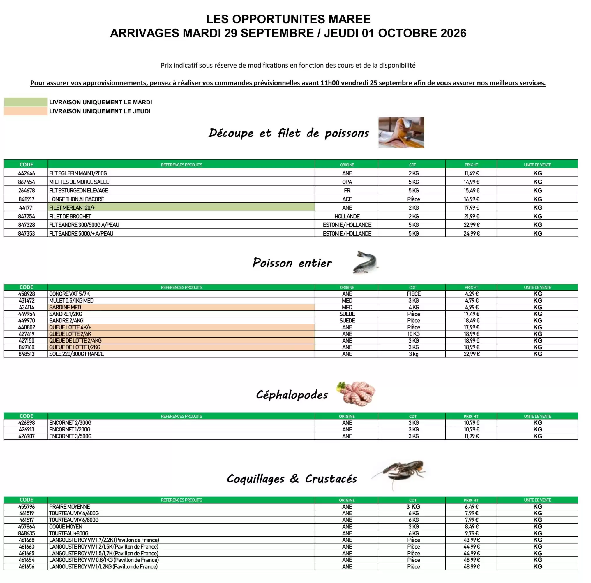 Catalogue Promocash du 29 septembre au 1 octobre 2026