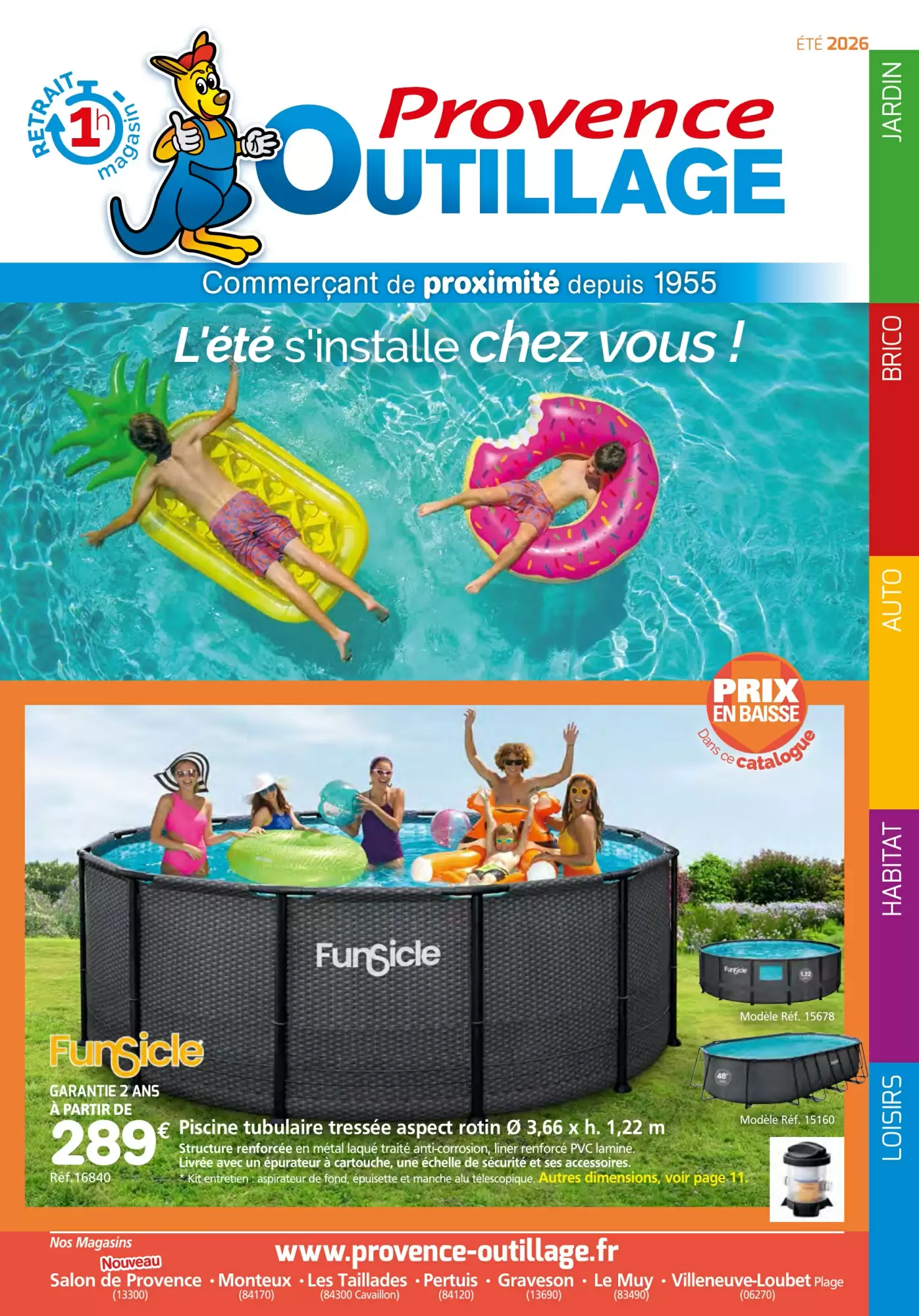 Catalogue Provence Outillage du 8 juin au 6 septembre 2026