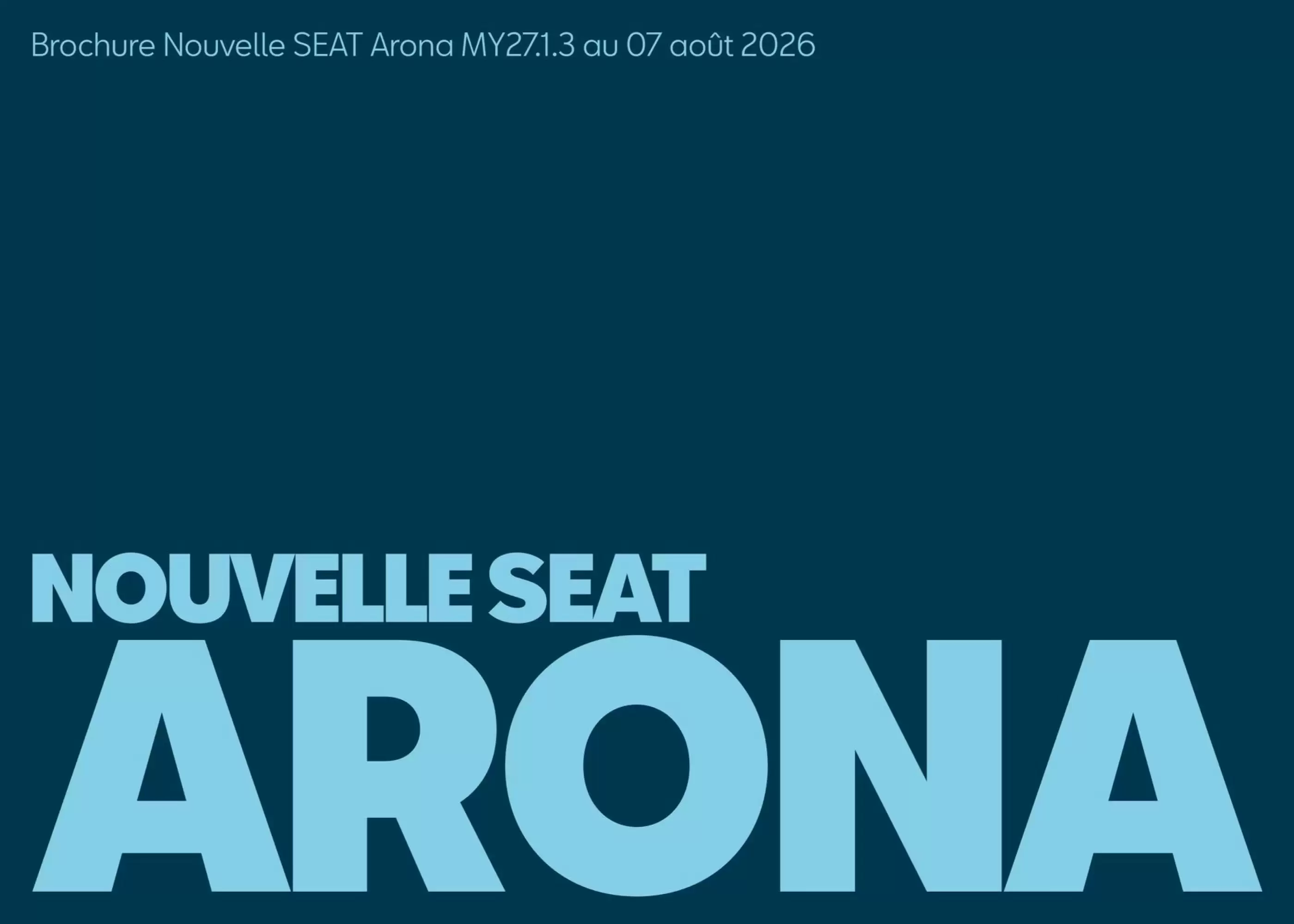 Catalogue SEAT du 12 août au 30 novembre 2026