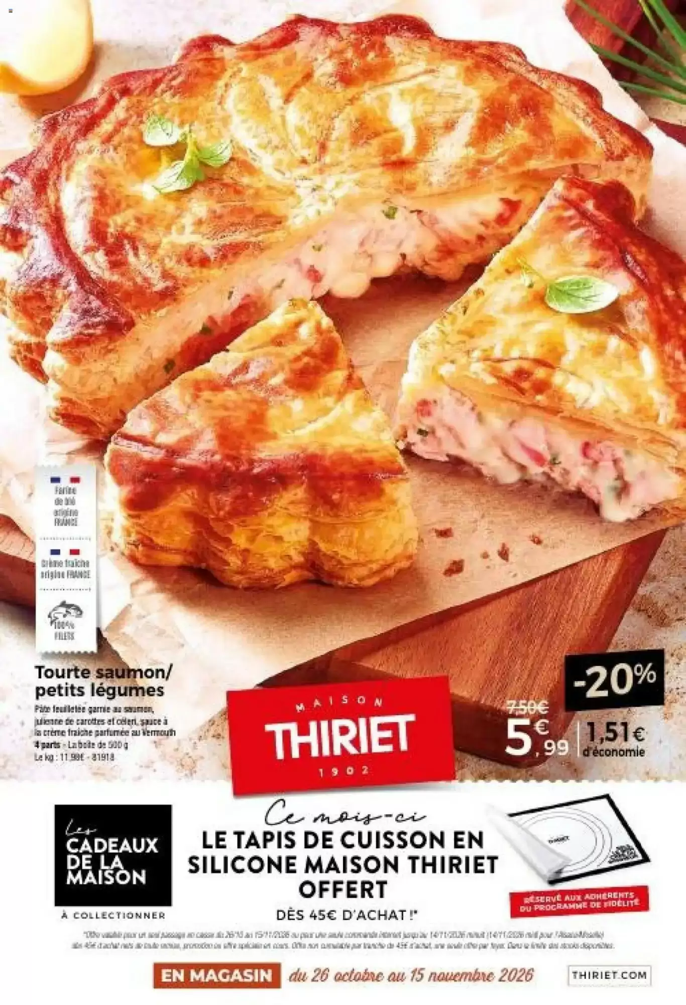 Catalogue Thiriet du 26 octobre au 15 novembre 2026