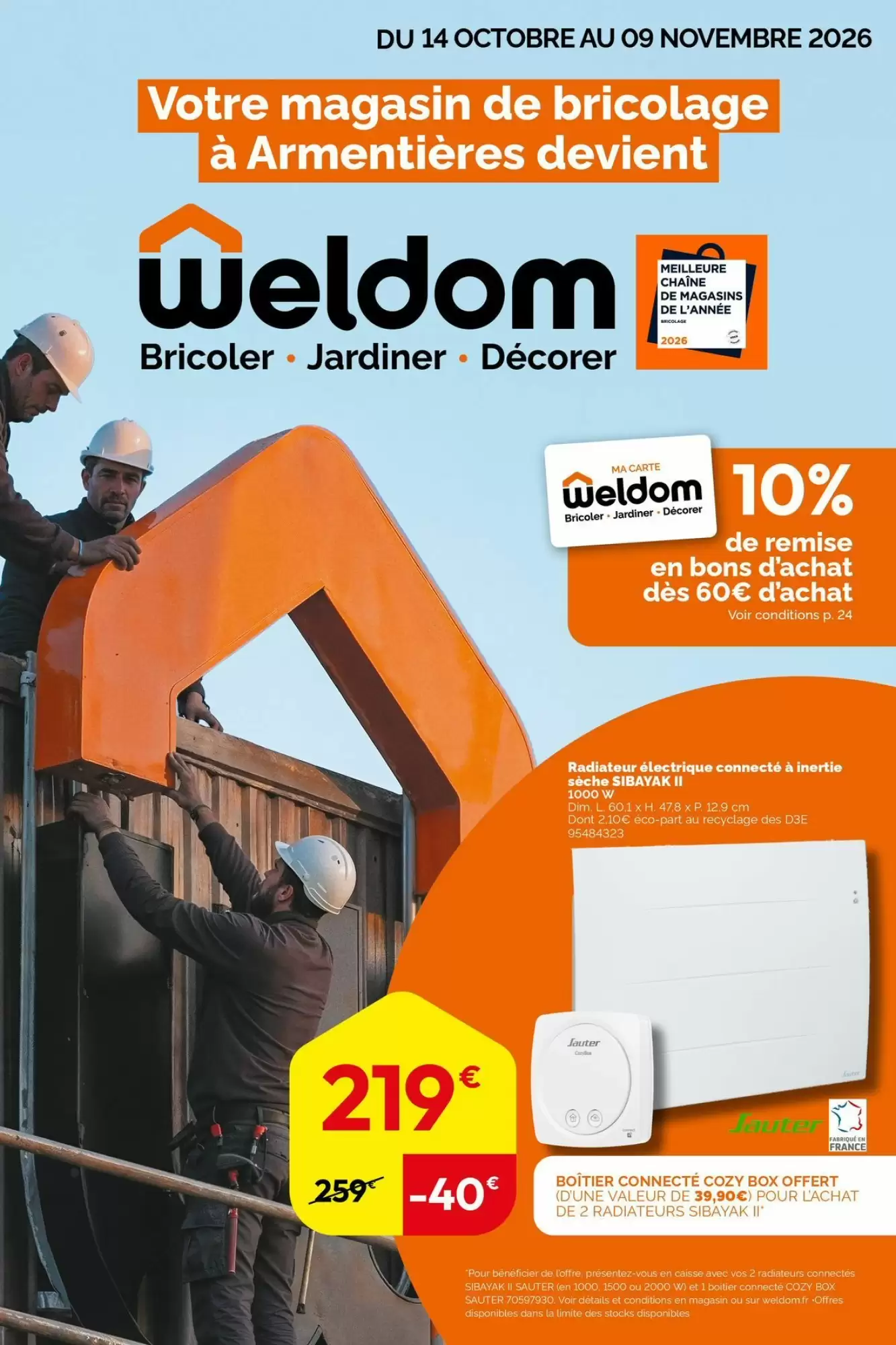 Catalogue Weldom du 14 octobre au 9 novembre 2026