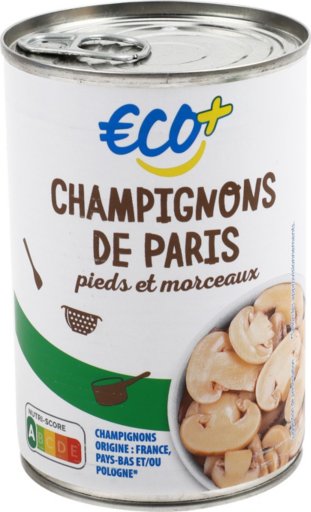 Champignons de Paris Pieds Et Morceaux-230G - ECO +