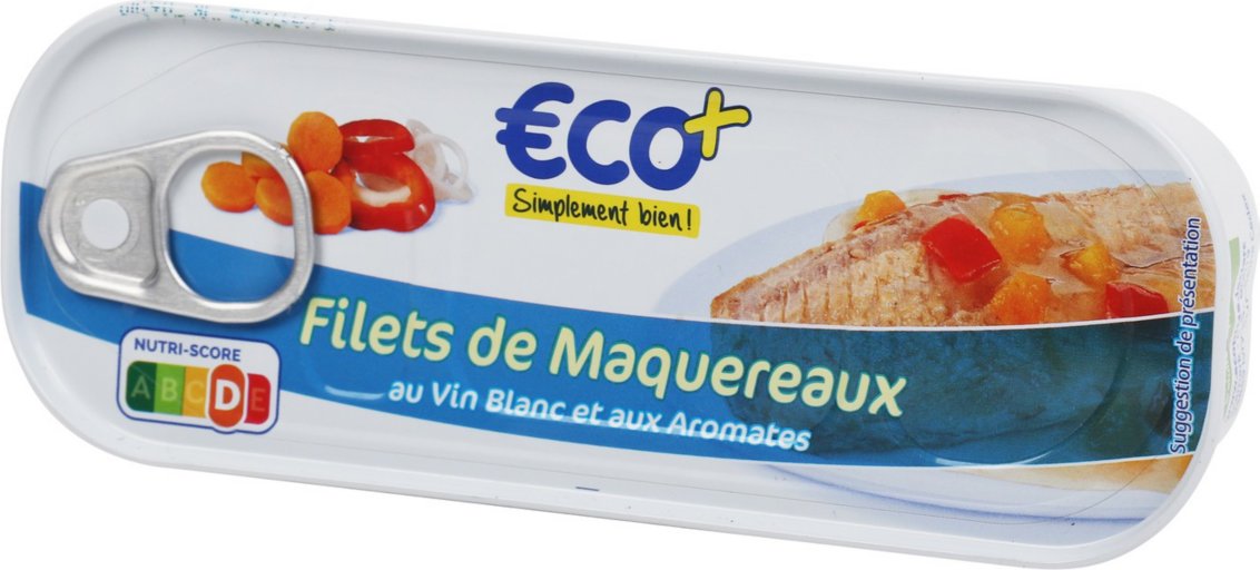 Filets De Maquereaux Vin Blanc - 176G - ECO +